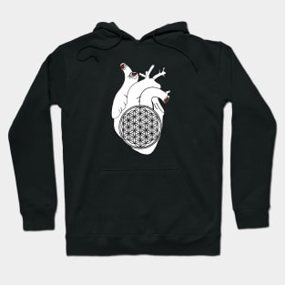 Heart with flower of life Hoodie